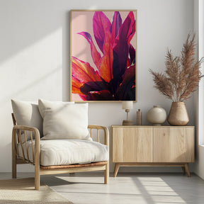 Fuchsia Leaves II Poster