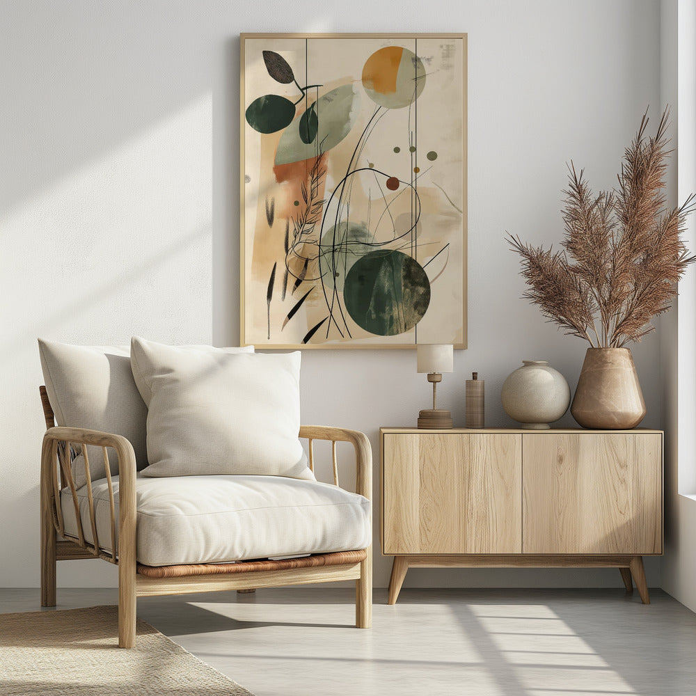 Abstract Beige No 2 Poster