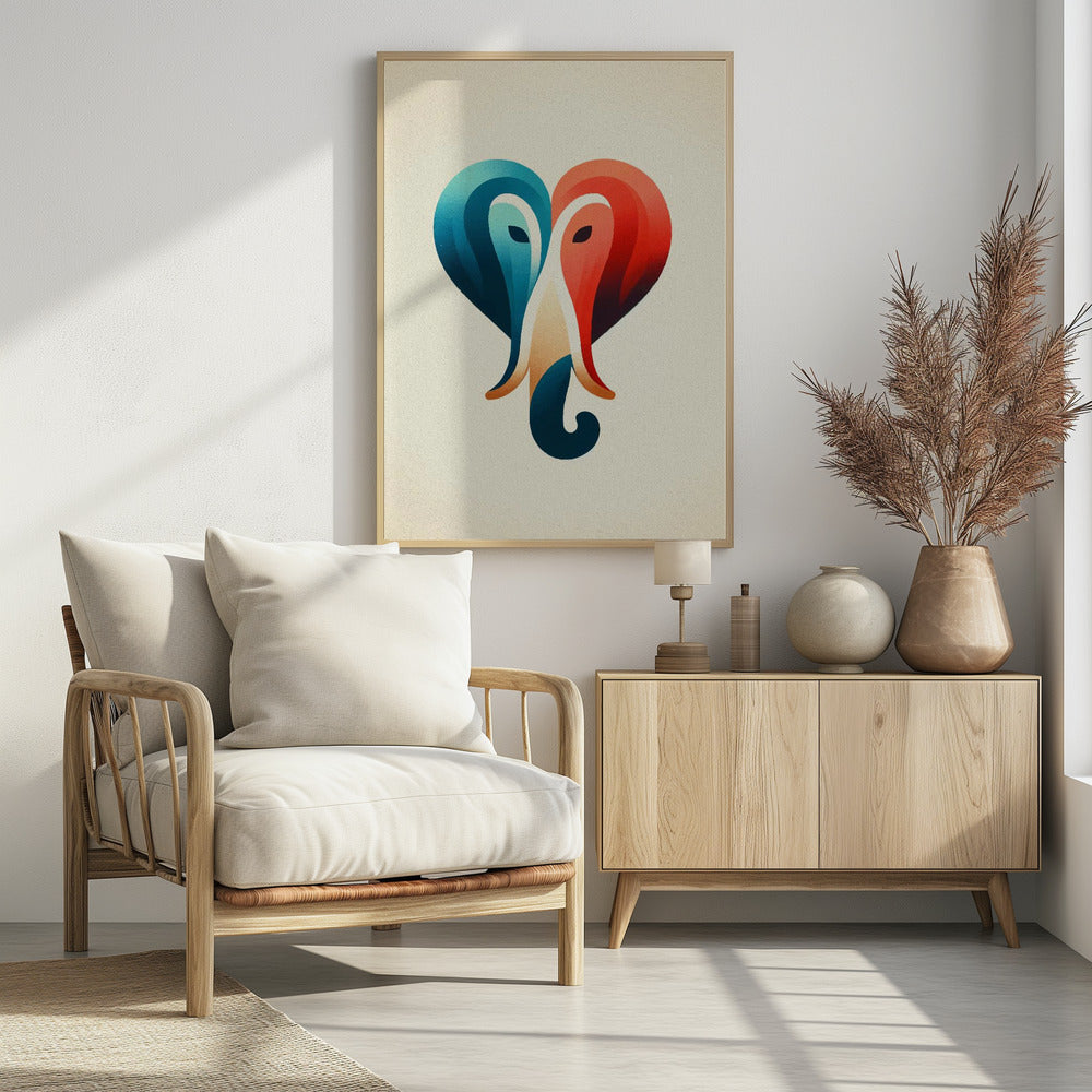 Elephant heart Poster