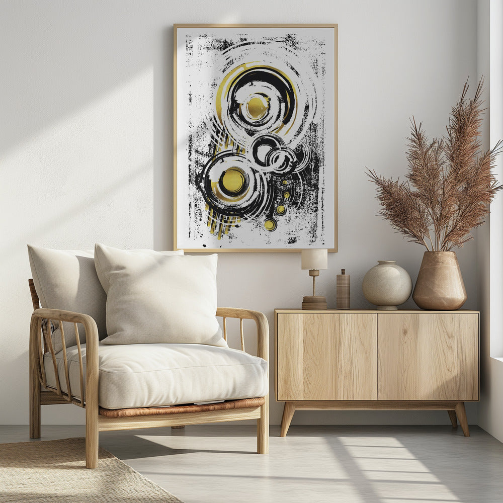 ABSTRACT ART Orbits Poster