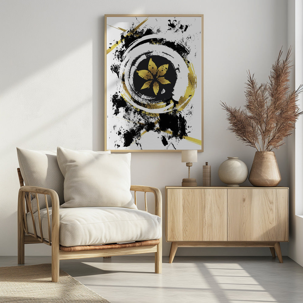 ABSTRACT ART Flower Poster