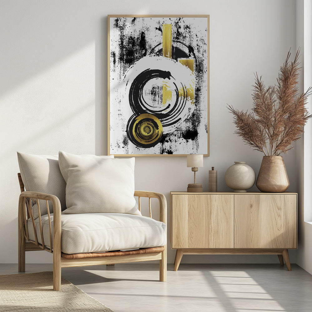 ABSTRACT ART Dynamic shapes Poster