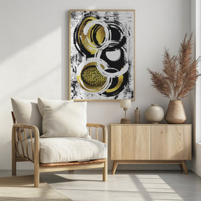 Abstract Painting No. 2 | gold Poster