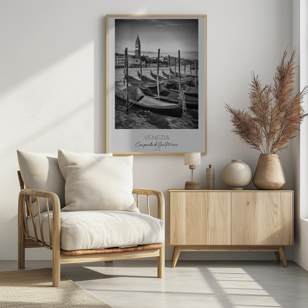 In focus: VENICE Grand Canal and St Mark&#039;s Campanile Poster