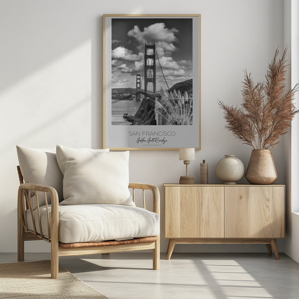 In focus: SAN FRANCISCO Golden Gate Bridge Poster