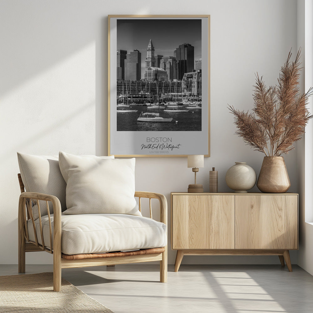 In focus: BOSTON Skyline North End &amp; Waterfront Poster