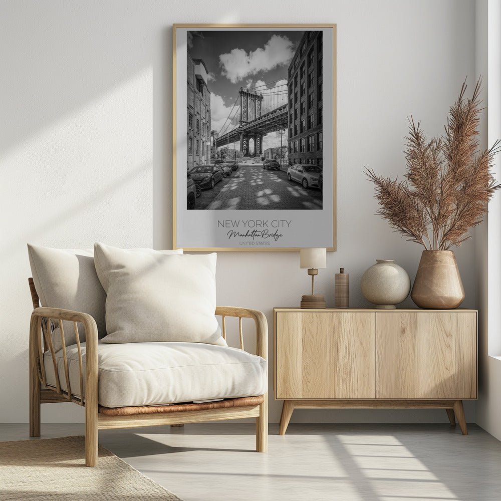 In focus: NEW YORK CITY Manhattan Bridge Poster