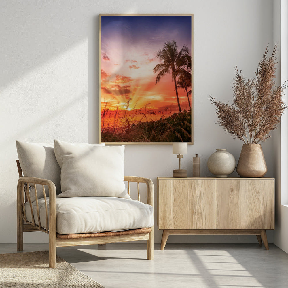 BONITA BEACH Picturesque Sunset Poster