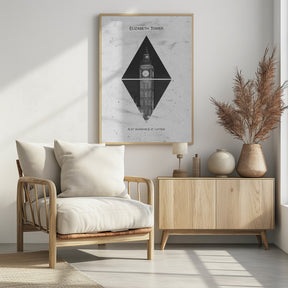 Coordinates LONDON Elizabeth Tower Poster