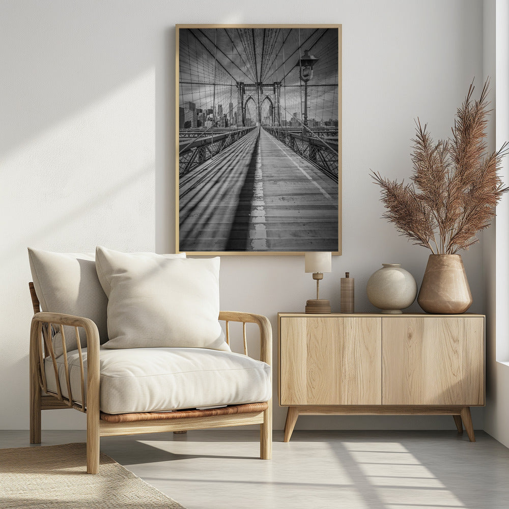 NEW YORK CITY Brooklyn Bridge Poster