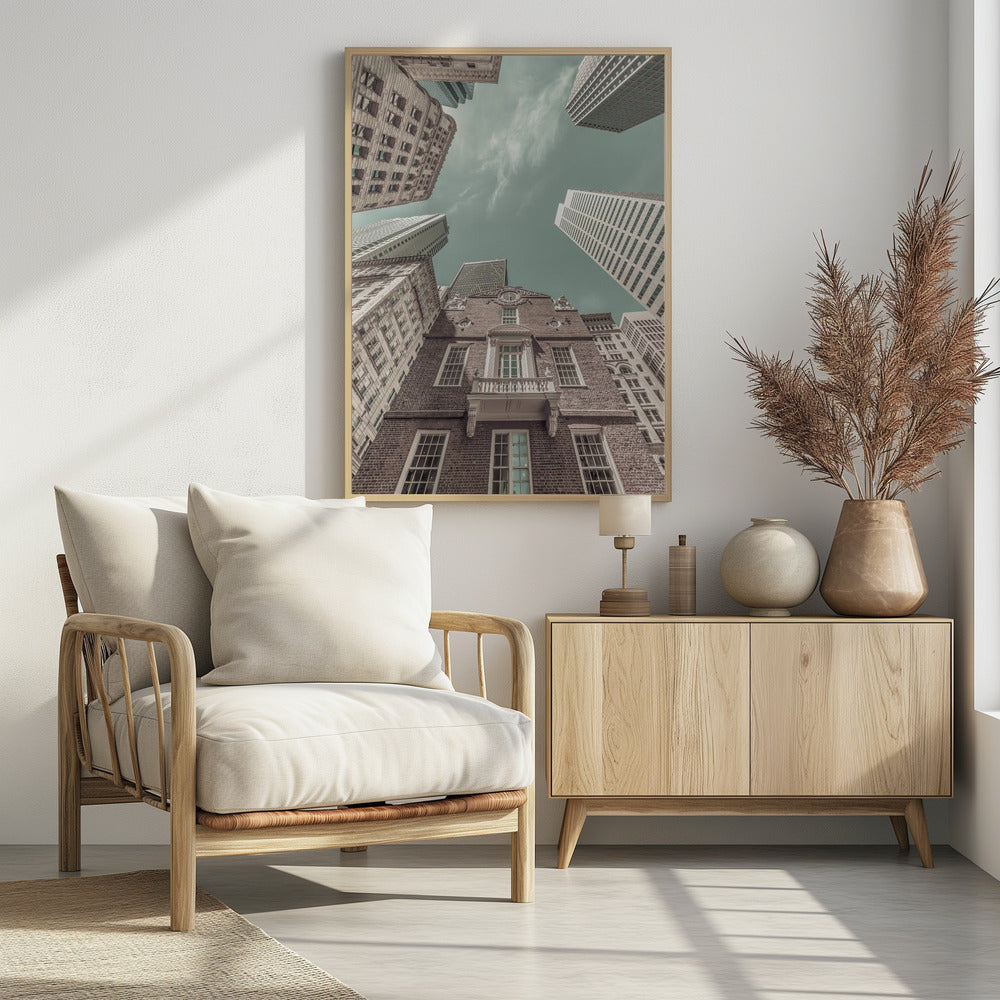 BOSTON Old State House | urban vintage style Poster