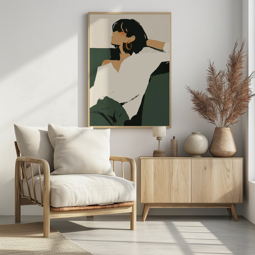 Relaxing woman Poster