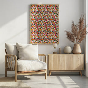 Fresh fruits pattern 2 Poster