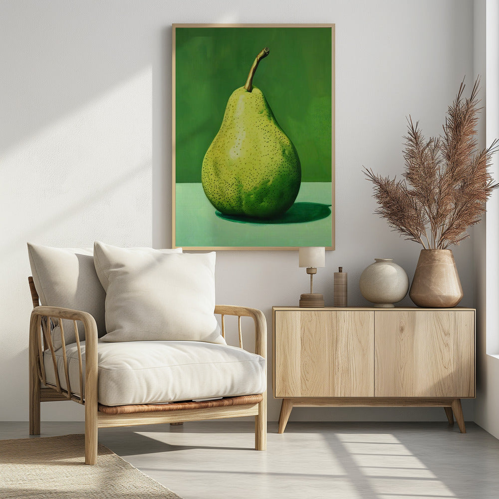 Green Pear Poster