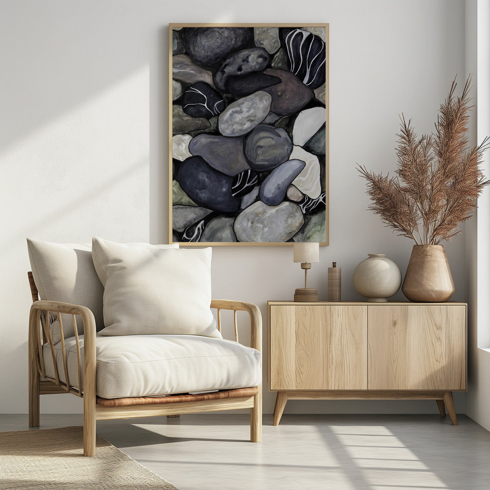 Beach stones Poster