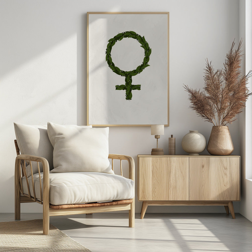 Feminism White Poster