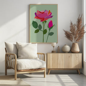 Popart Rose I Poster