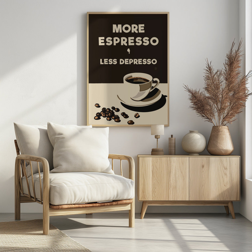 More Espresso - Less Depresso Poster