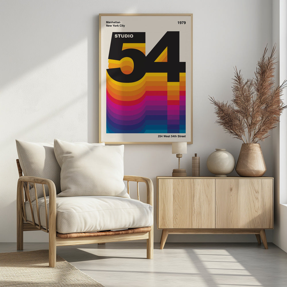 Studio 54 Retro Design Poster