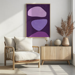 Abstract Forms Violet Poster