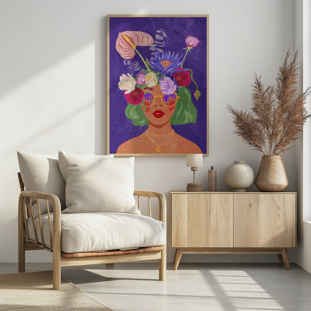 Flower head Poster