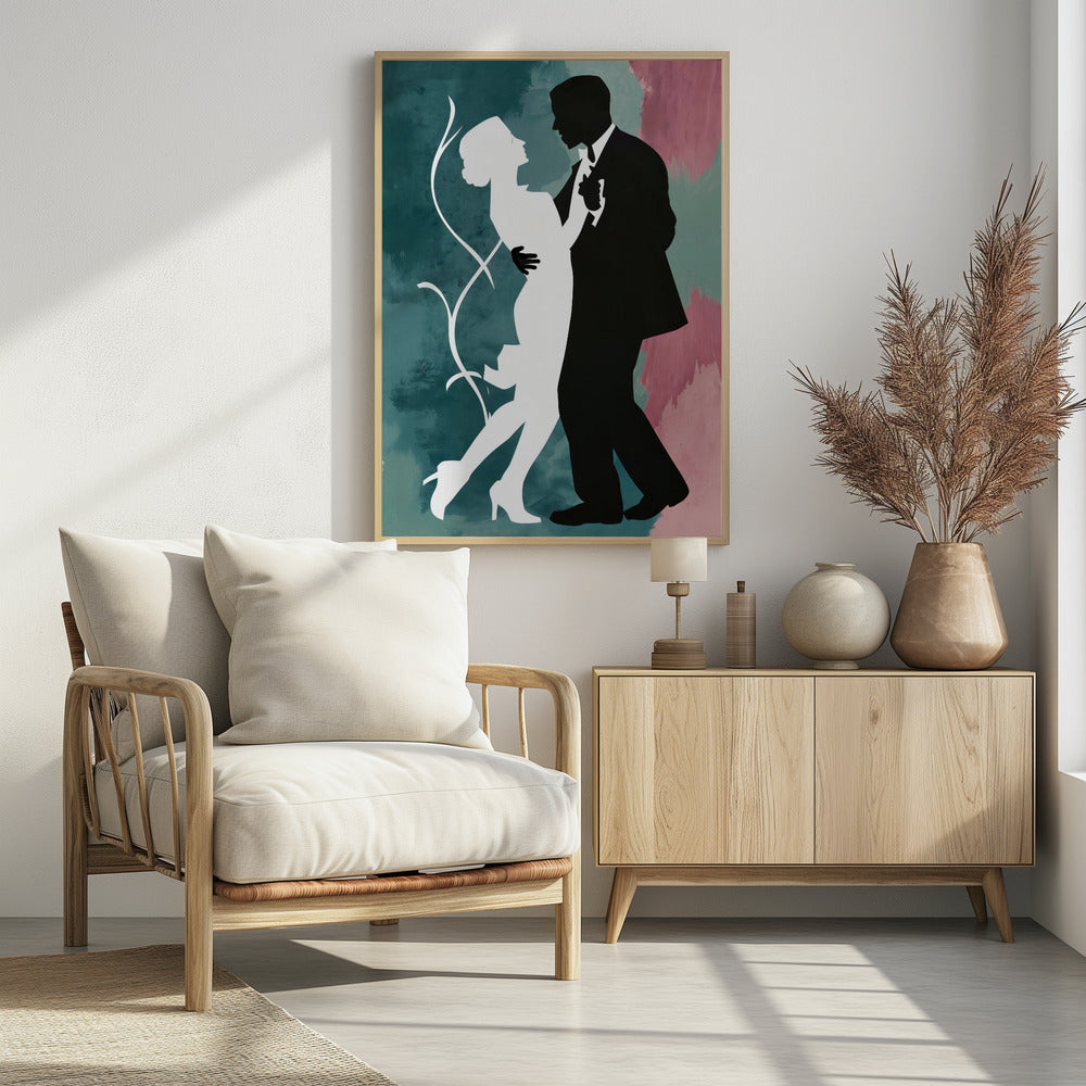 Elegant Couple Dancing Poster