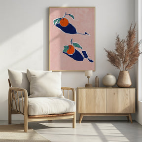 Abstract Oranges Poster