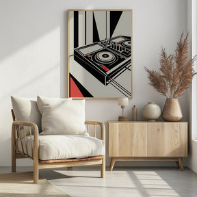 DJ Mixer - Bauhaus Style Poster