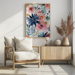 Watercolor Floral No. 1 Poster