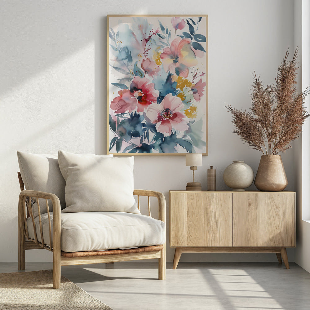 Watercolor Floral No. 4 Poster