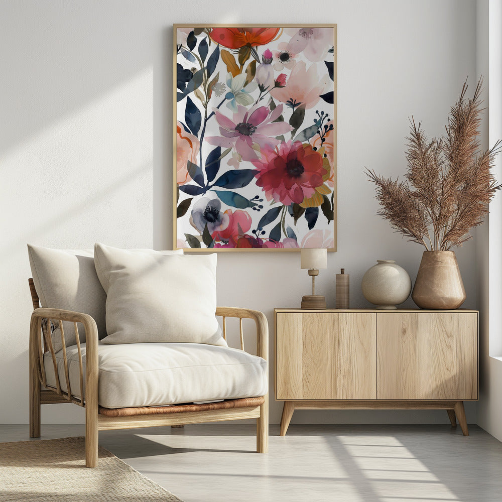 Watercolor Floral No. 5 Poster