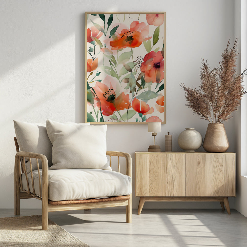 Watercolor Floral No. 10 Poster