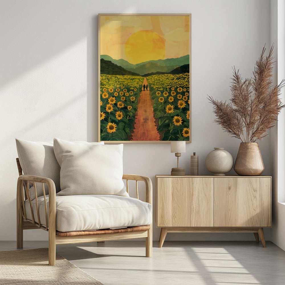 Sunflower Plantation Poster