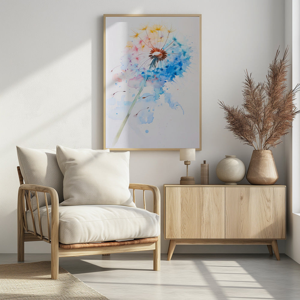 Abstract Dandelion Poster