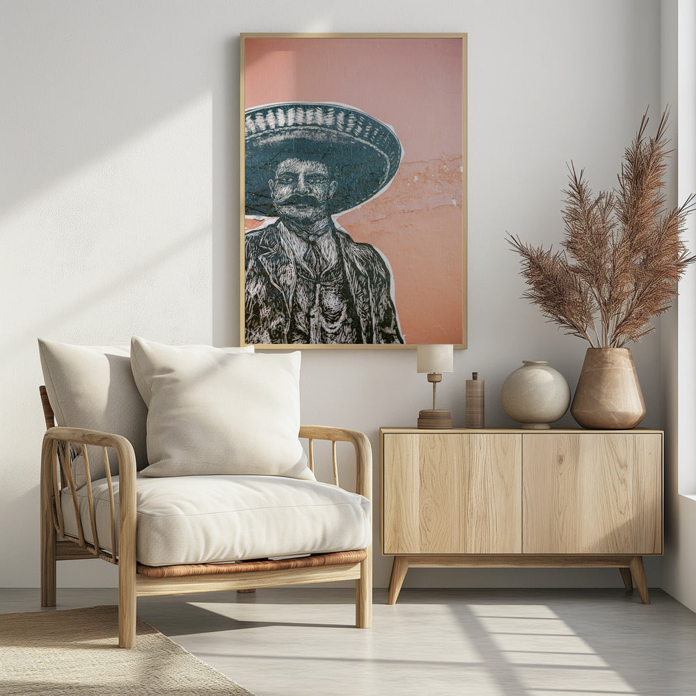 Mexican wall art in Oaxaca Poster