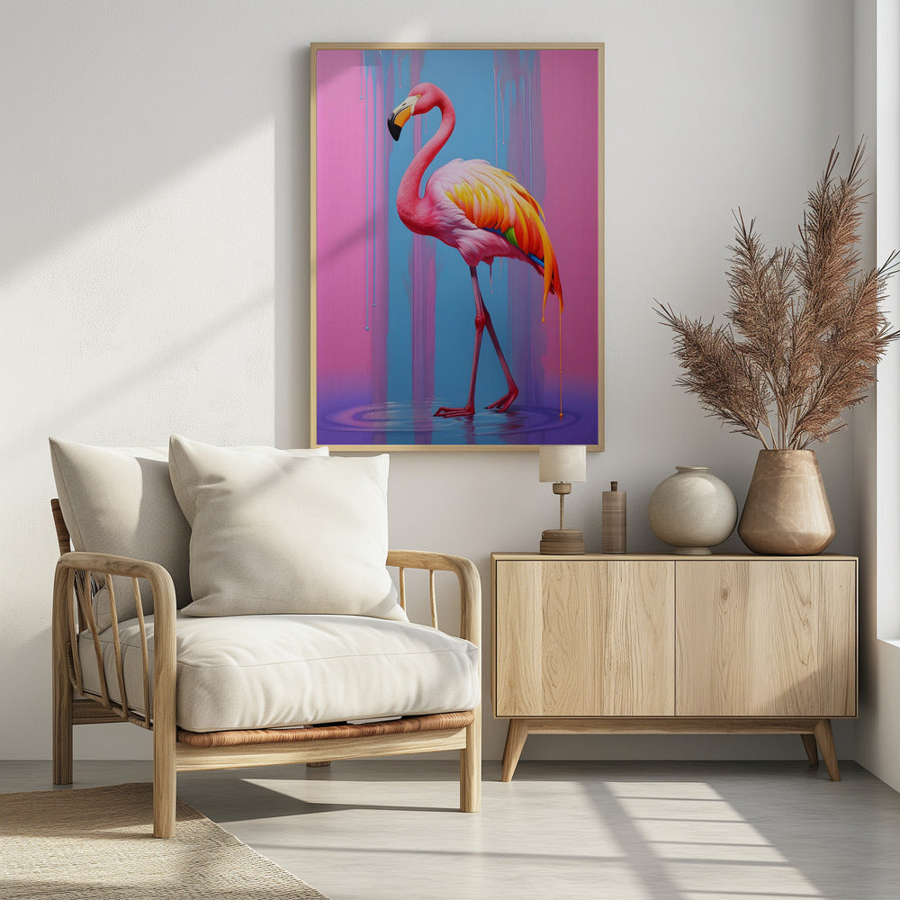 Flamingo Pop Art Poster