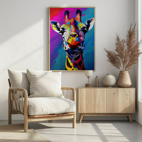 Giraffe Pop Art Poster