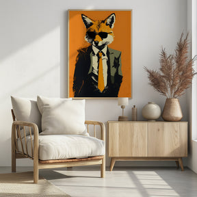 Fox In a Suit Poster