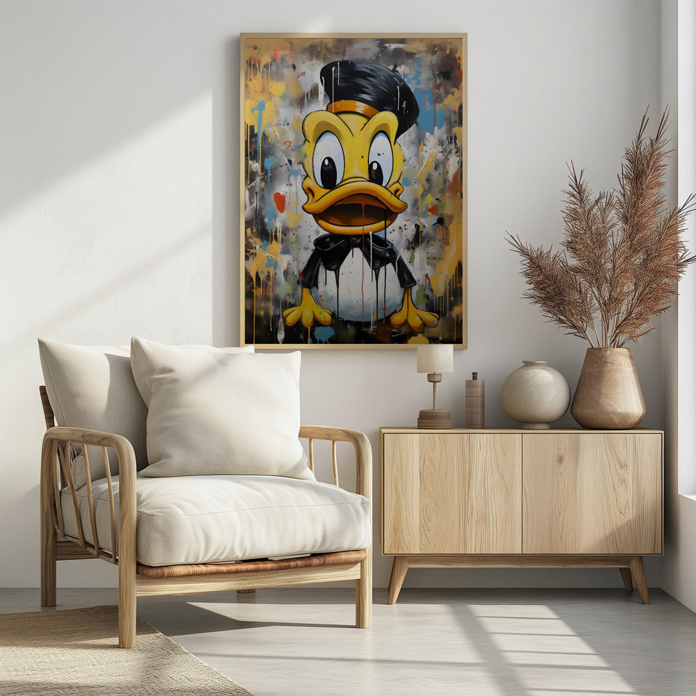 Street Art Duck Poster