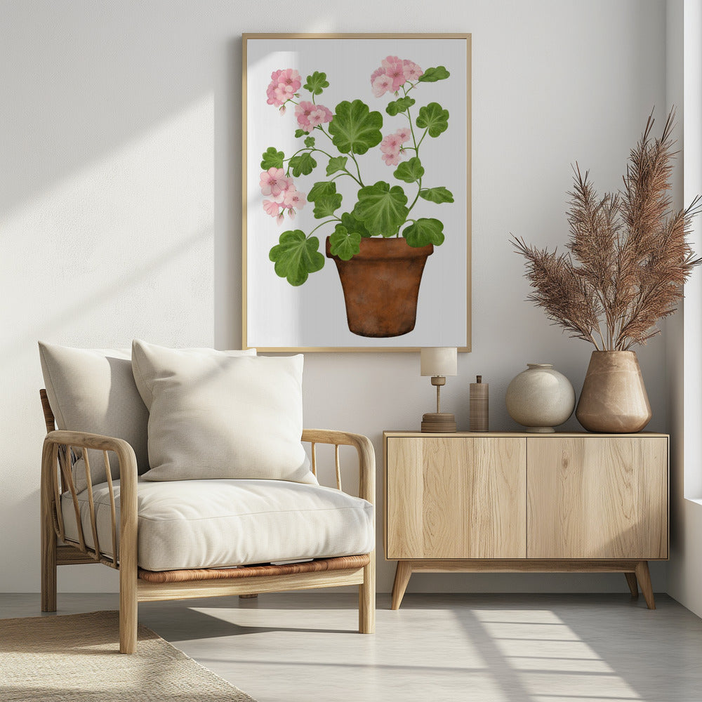 Pink Geranium Poster