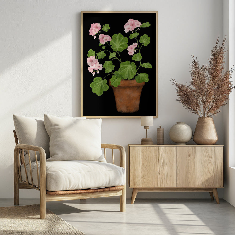 Pink Geranium Poster