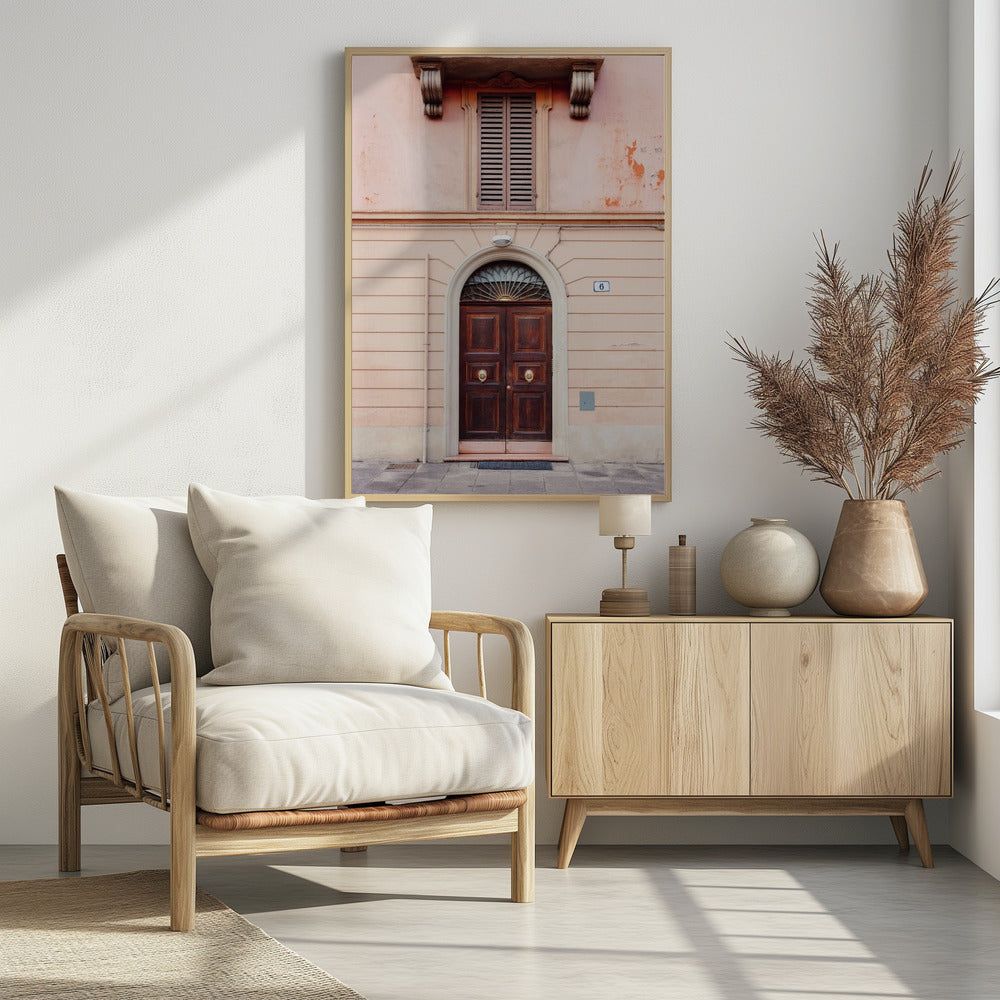 Bologna in Pink | Italy travel photography Poster