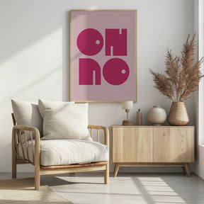 Oh No  Pink Cerry Pink.psdratio 3x4 Print By Bohonewart Poster