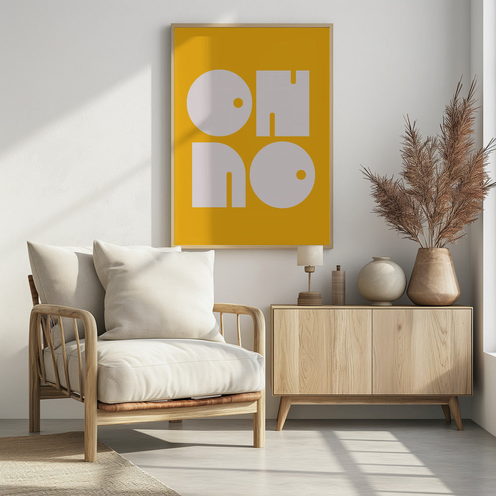 Oh No Yellowratio 3x4 Print By Bohonewart Poster