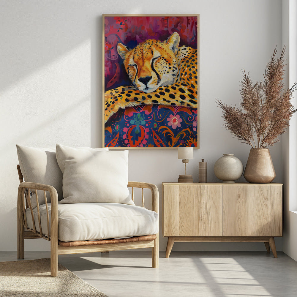 Resting Cheetah Poster