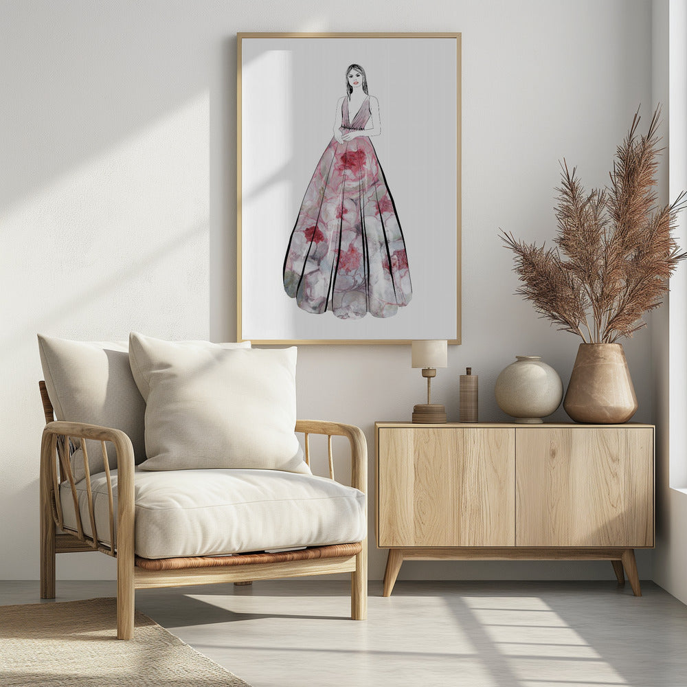 Kaede fashion illustration Poster