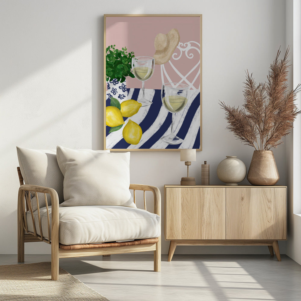 White wine for two Poster