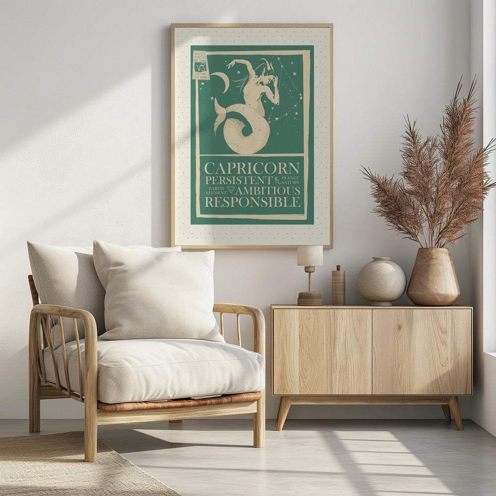 Capricorn Zodiac Poster Poster