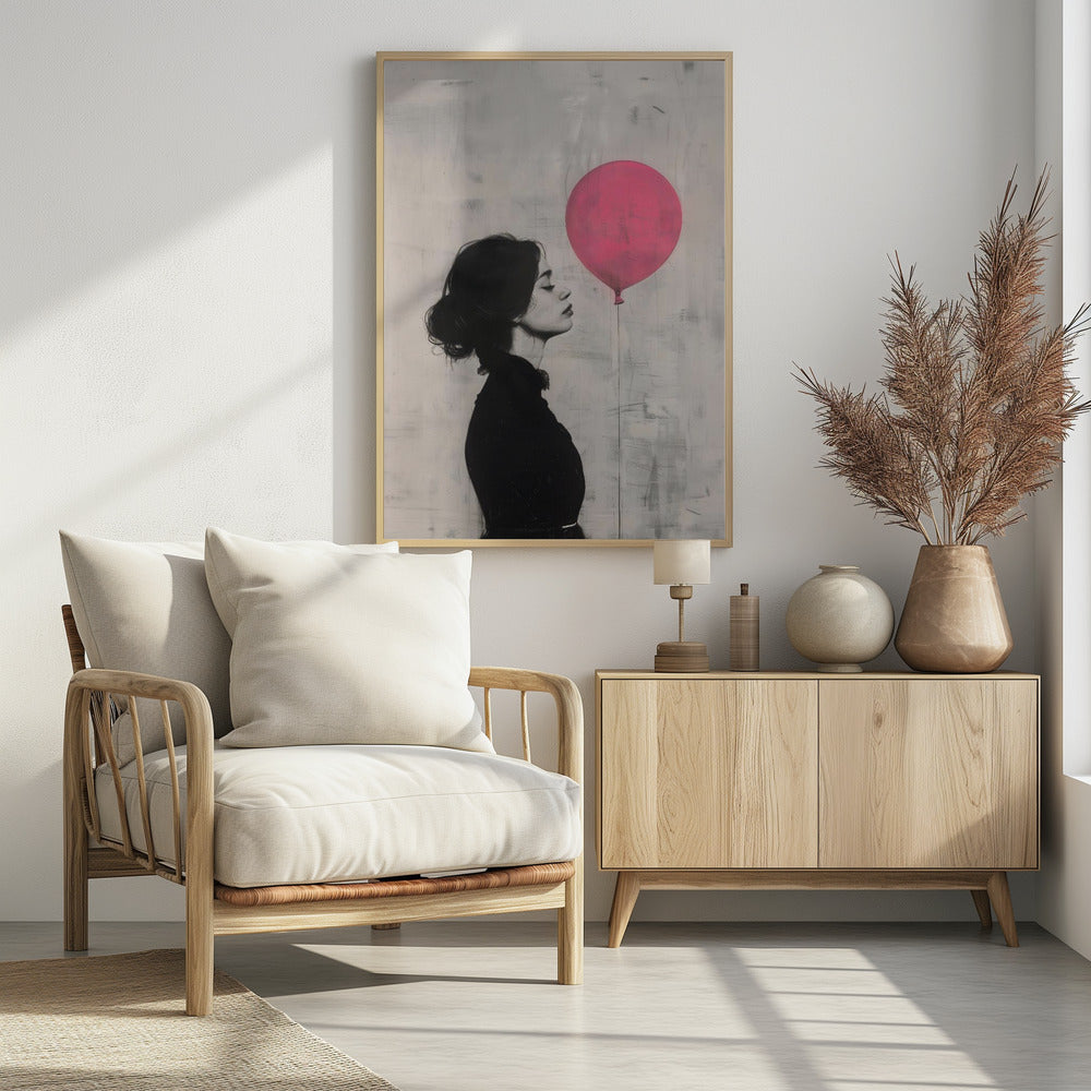 The Girl With the Pink Balloon Poster