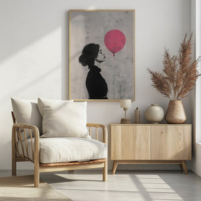 The Girl With the Pink Balloon Poster